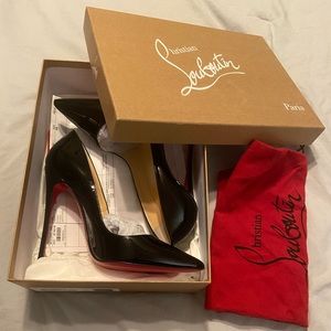 Authentic Christian Louboutin So Kate 120 Patent size 38